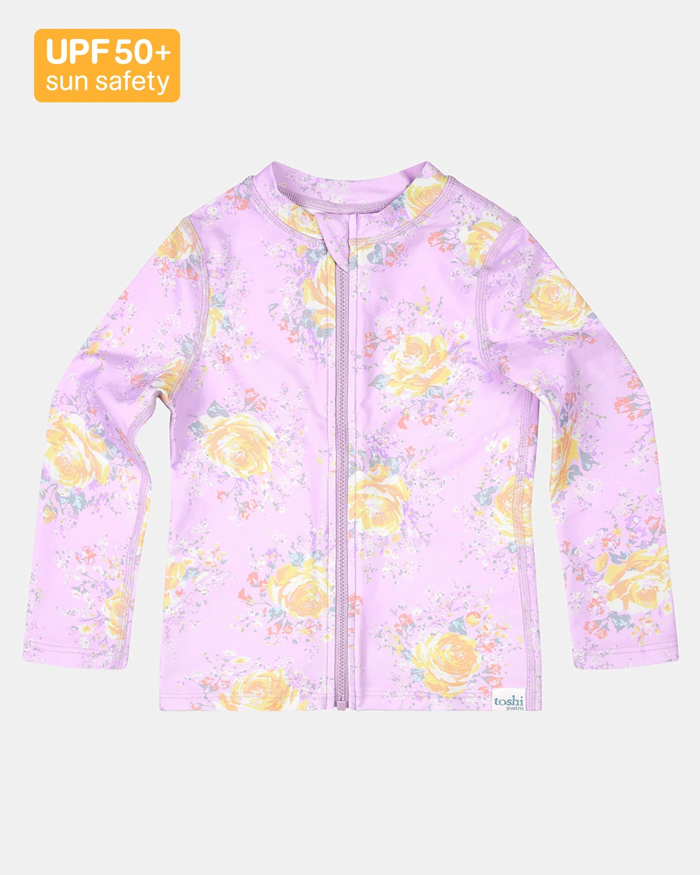 Toshi Swim Kids Rashie Long Sleeve Full Zip Classic - Tallulah
