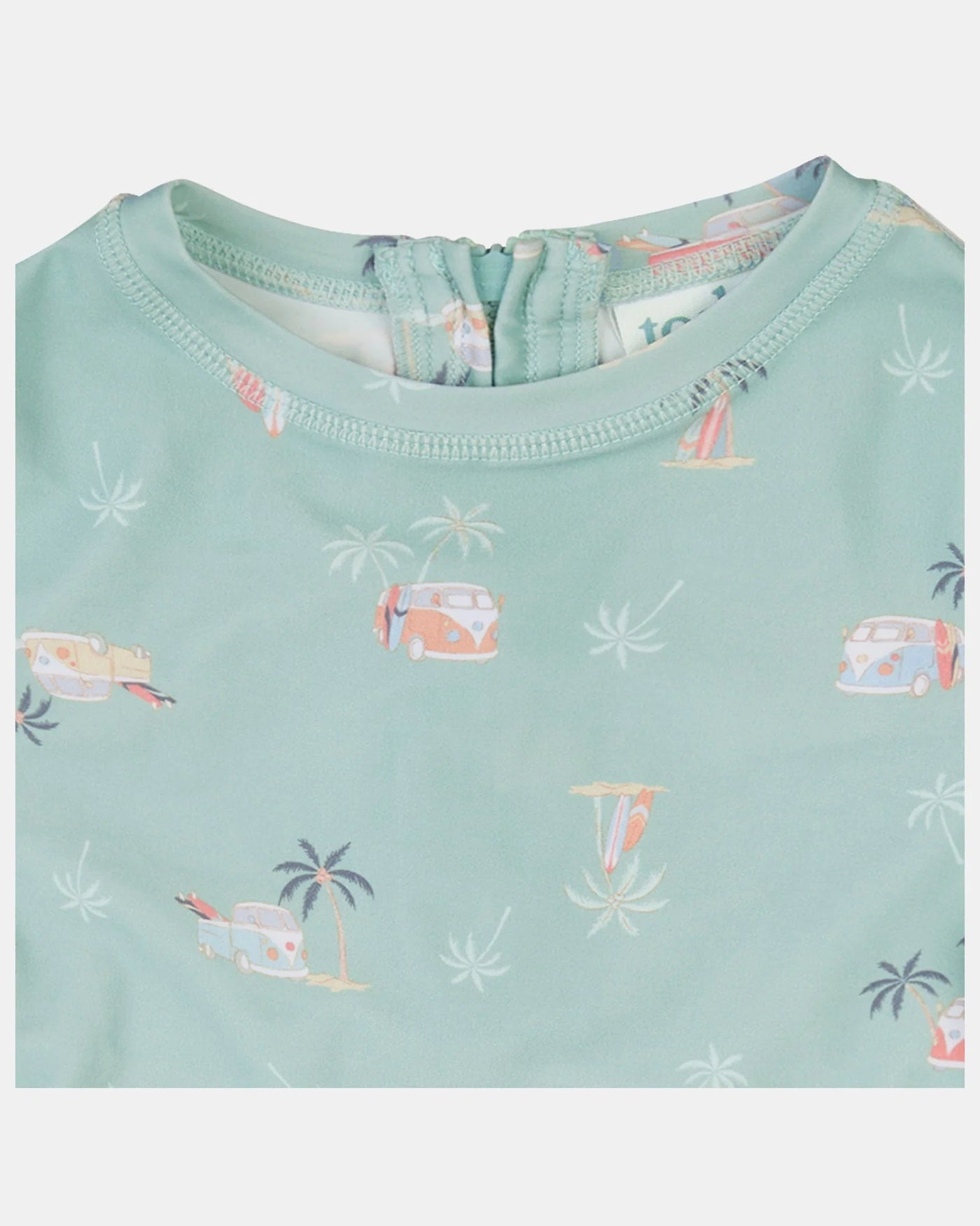 Toshi Swim Kids Rashie Long Sleeve Half Zip Classic - Uluwatu