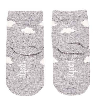 Toshi Organic Socks Ankle Jacquard - Clouds