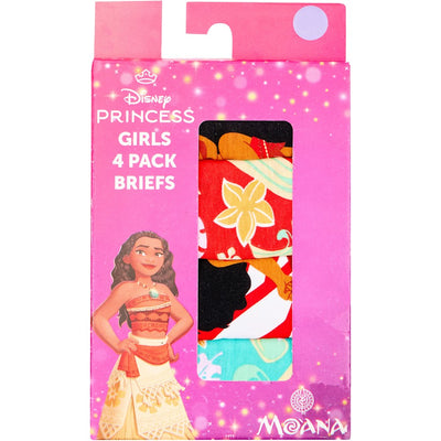 Rio Disney Moana Girls Brief 4 Pack