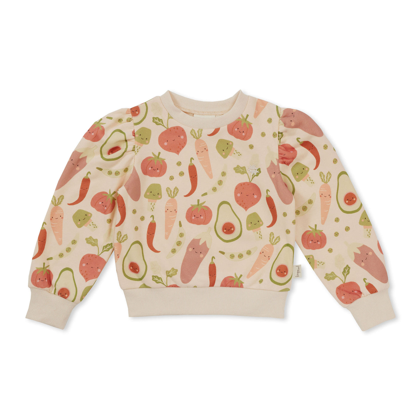 Kapow Kids Veggie Crew Yardage Puff Sweater