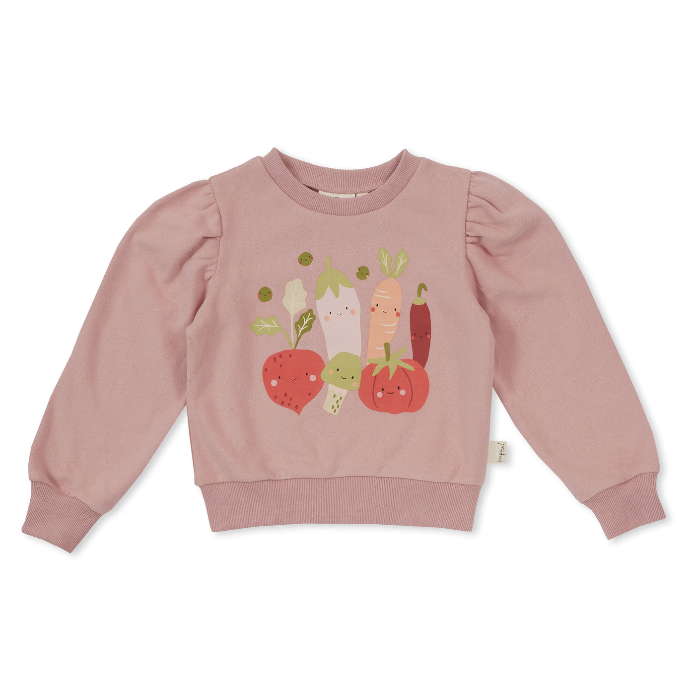Kapow Kids Veggie Crew Placement Puff Sweater