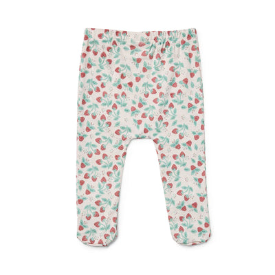 Marquise Wrap Top and Footed Legging 2 Piece Set - Raspberry