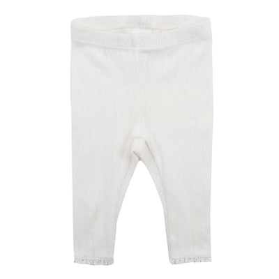 Bebe By Minihaha White Label Cloud Organic Pointelle Legging