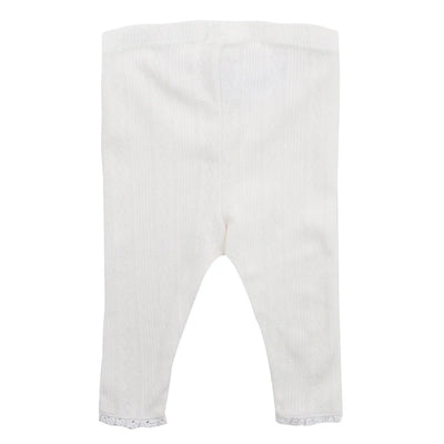 Bebe By Minihaha White Label Cloud Organic Pointelle Legging