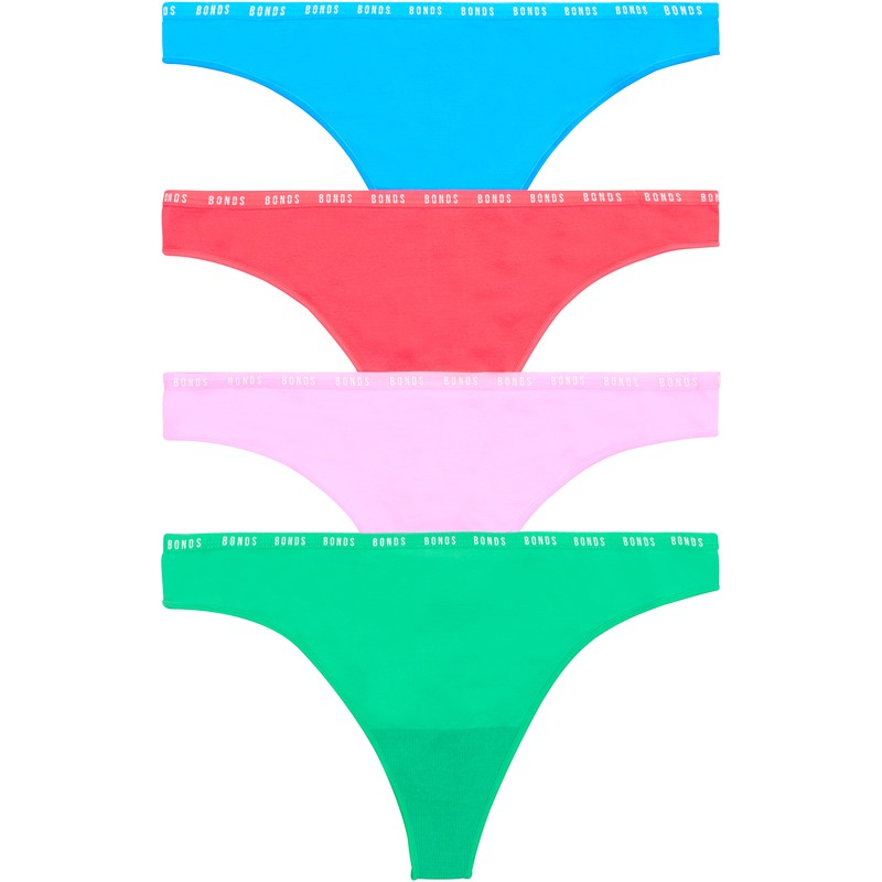 Bonds Women's Everyday Hipster Gee 4 Pack - Multi