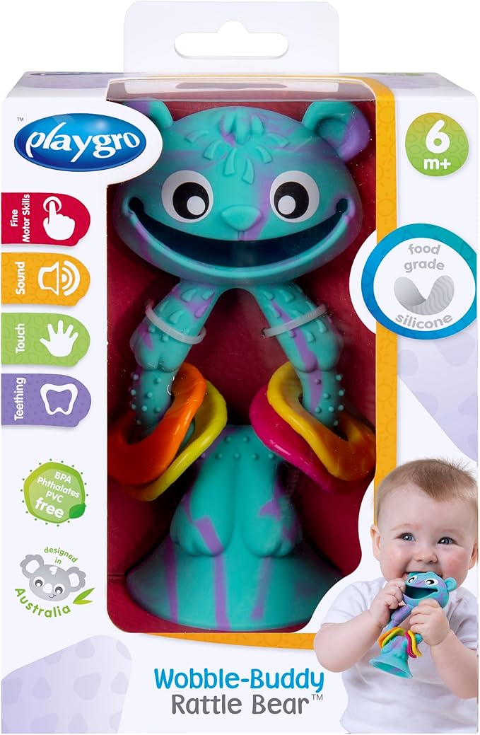 Playgro Wobble-Buddy Rattle Bear