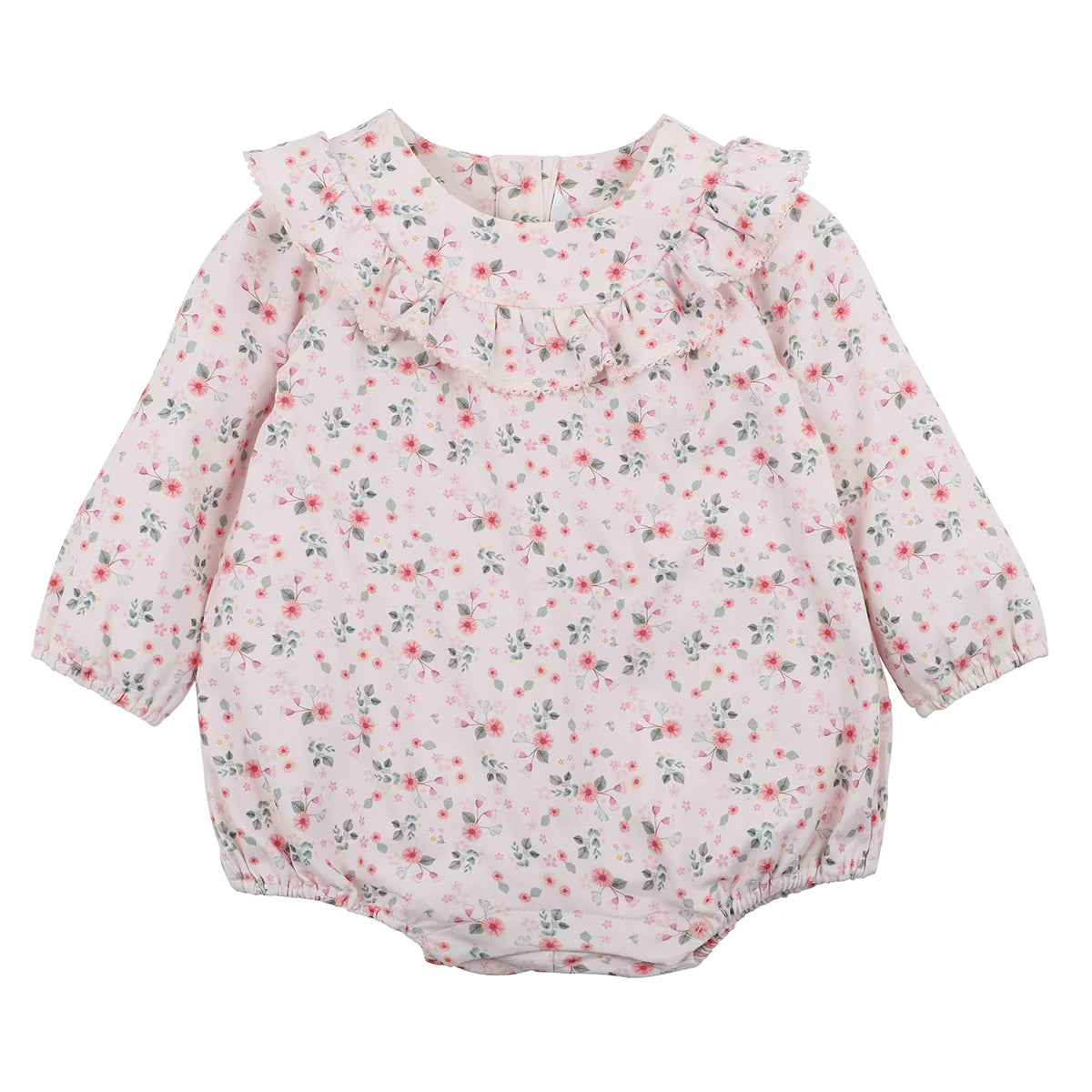 Bebe By Minihaha Noa Long Sleeve Ruffle Bodysuit