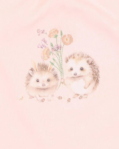 Bebe By Minihaha Nancy Hedgehog Tee - Peachy Pink