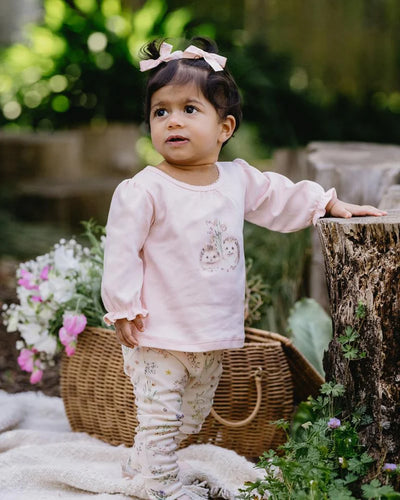 Bebe By Minihaha Nancy Hedgehog Tee - Peachy Pink