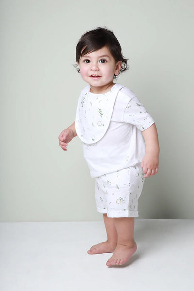 Texas Oak Xander Shorts - Green Leaves Print