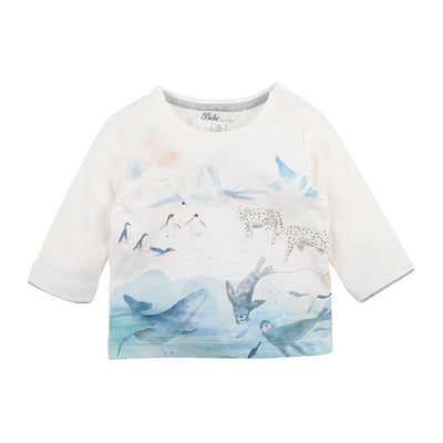 Bebe By Minihaha Blair Iceberg Long Sleeve Tee - Cloud