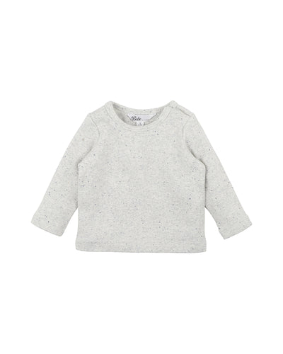 Bebe By Minihaha Blue Speckle Rib Tee