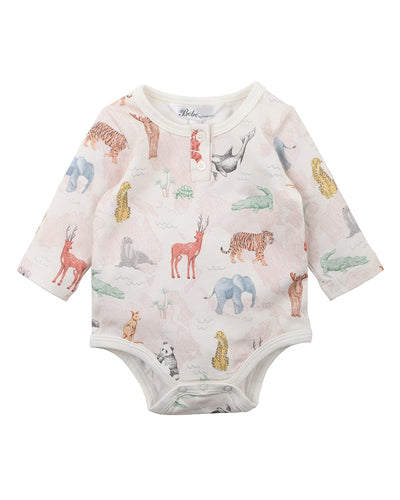 Fox & Finch Scout Print Long Sleeve Bodysuit