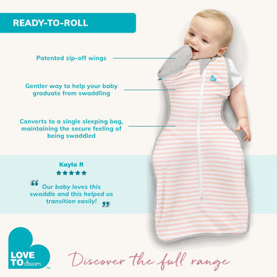 Love To Dream Swaddle Up™ Transition Bag Fleece 1.5 TOG - White North Star