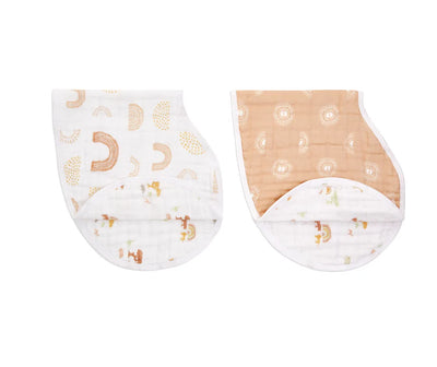 Aden and Anais Classic 2 Pack Burpy Bibs - Keep Rising