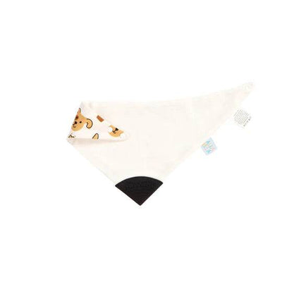 All 4 Ella Bandana Bib With Silicone Teether - Puppies - Outlet Shop For Kids