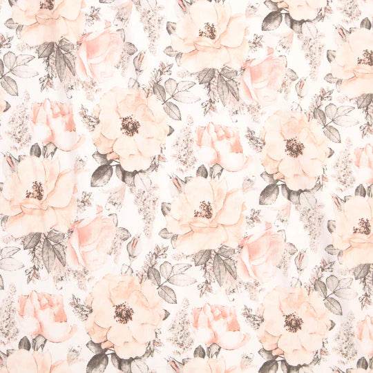 All 4 Ella Organic Jersey Cot Sheets - Soft Floral - Outlet Shop For Kids