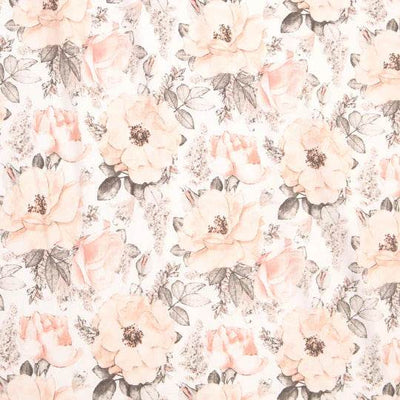 All 4 Ella Organic Jersey Cot Sheets - Soft Floral - Outlet Shop For Kids