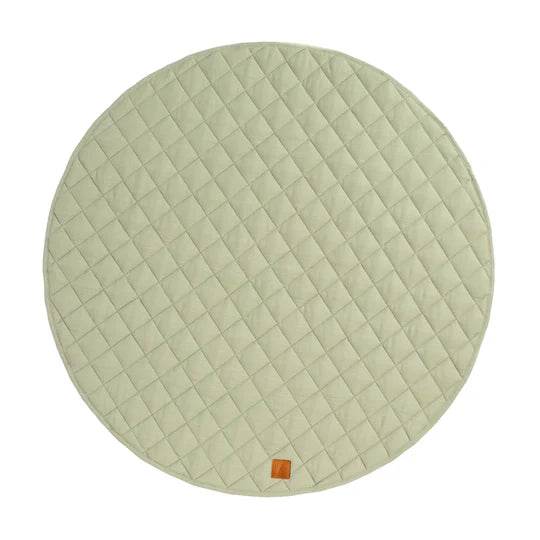 All 4 Ella Quilted Reversible Linen Playmat - Sage - Outlet Shop For Kids