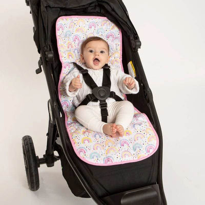All 4 Ella Universal Pram Liner - Watercolour Rainbow - Outlet Shop For Kids