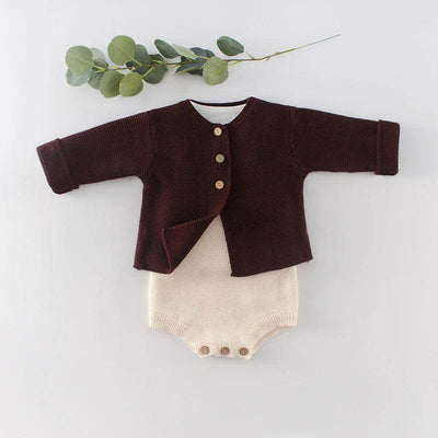 Ardito Baby Wren Cardigan - Maroon - Outlet Shop For Kids