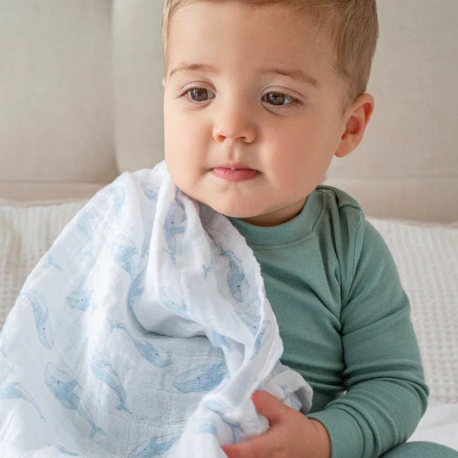 Aden and Anais Organic 2 pack Swaddle - Oceanic