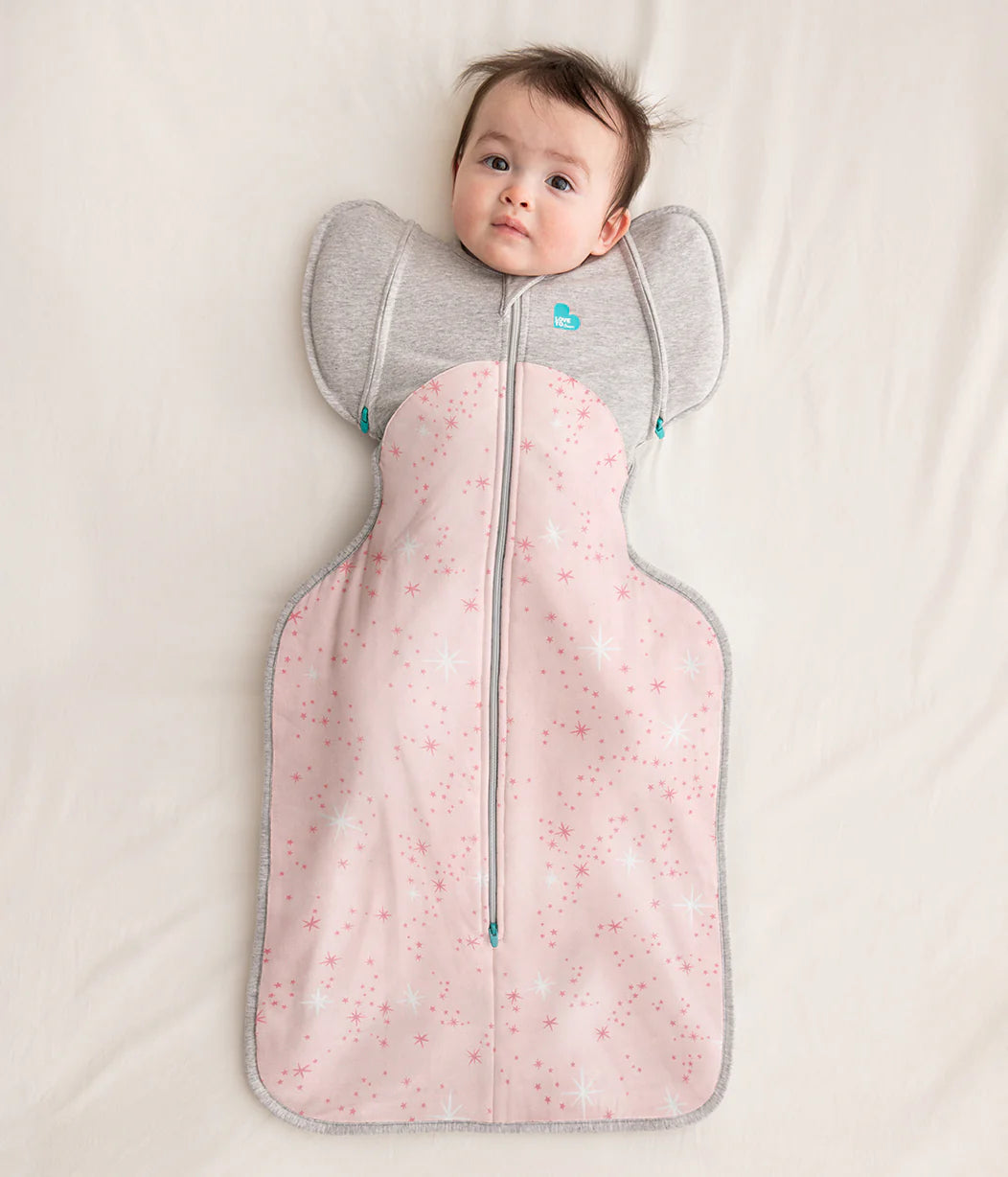 Love To Dream Swaddle Up™ Transition Bag Fleece 1.5 TOG - Rose North Star