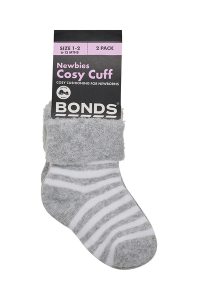 Bonds Baby WonderSocks 2 Pack - Grey