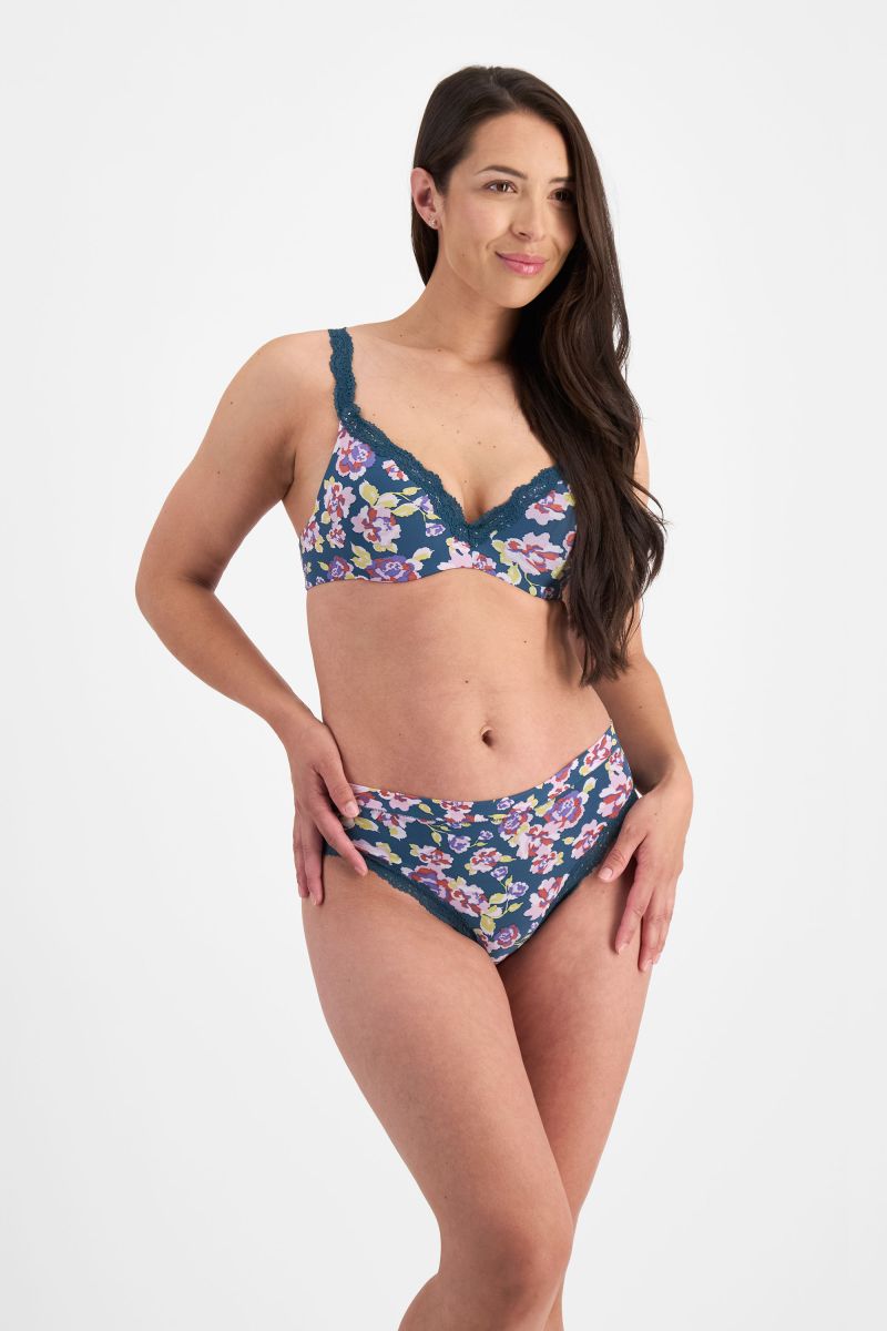 Berlei Barely There Luxe Bikini - Winter Rose Garden
