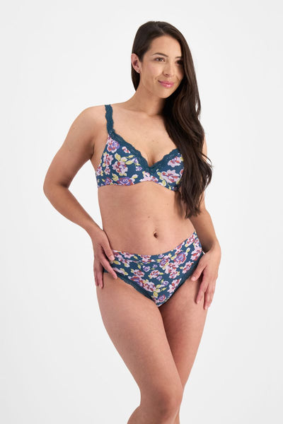 Berlei Barely There Luxe Bikini - Winter Rose Garden