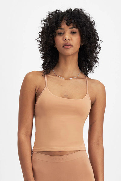 Bonds Womens Bases Seamless Singlet - Blush Latte