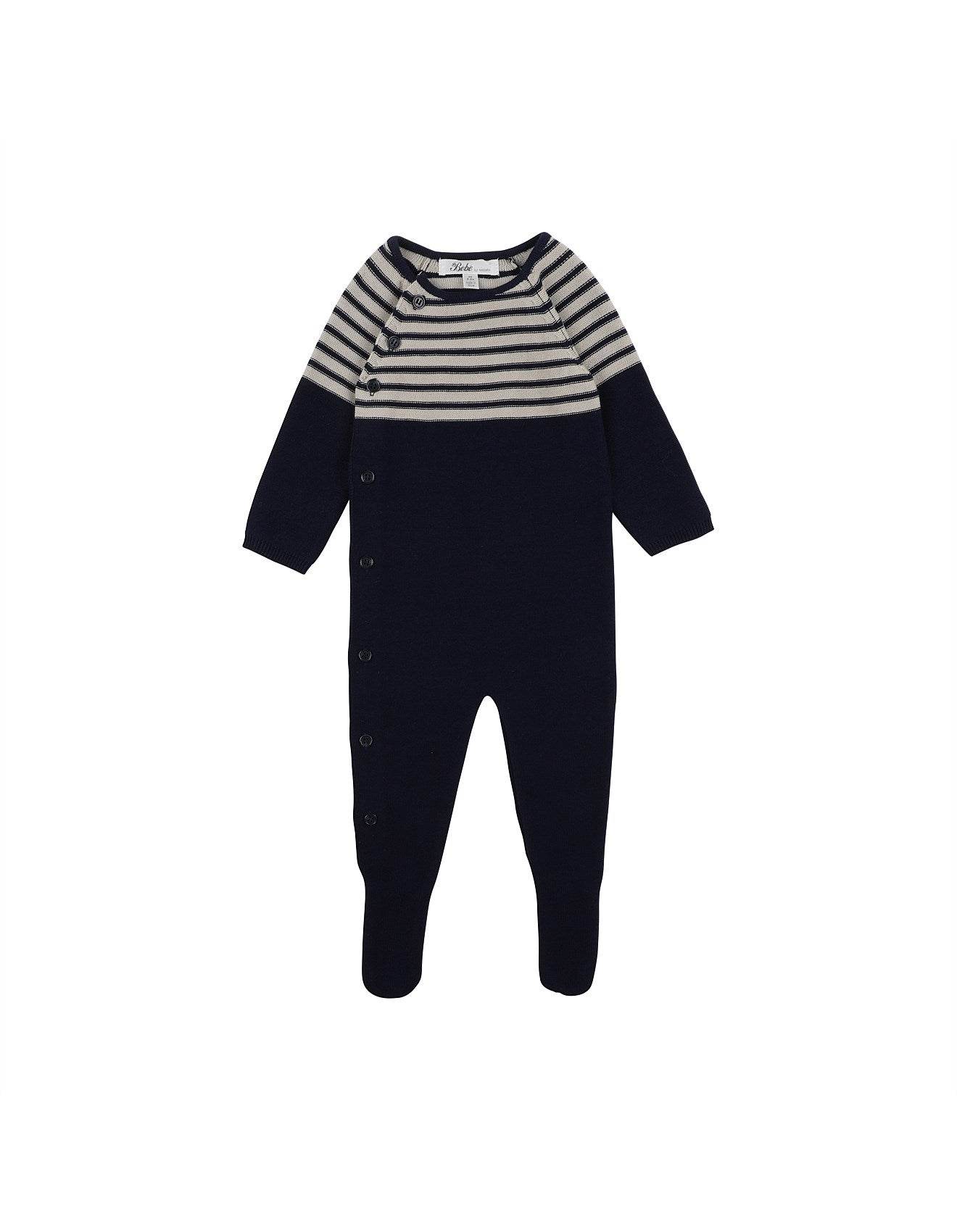 Bebe By Minihaha Albert Knit Onesie - Outlet Shop For Kids