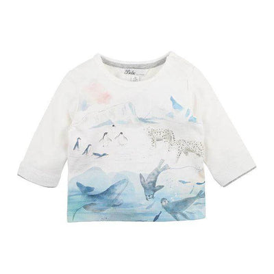 Bebe By Minihaha Blair Iceberg Long Sleeve Tee - Cloud - Outlet Shop For Kids