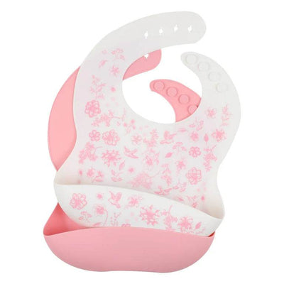 Bebe By Minihaha Floral Print 2 Pack Silicone Bibs - Outlet Shop For Kids