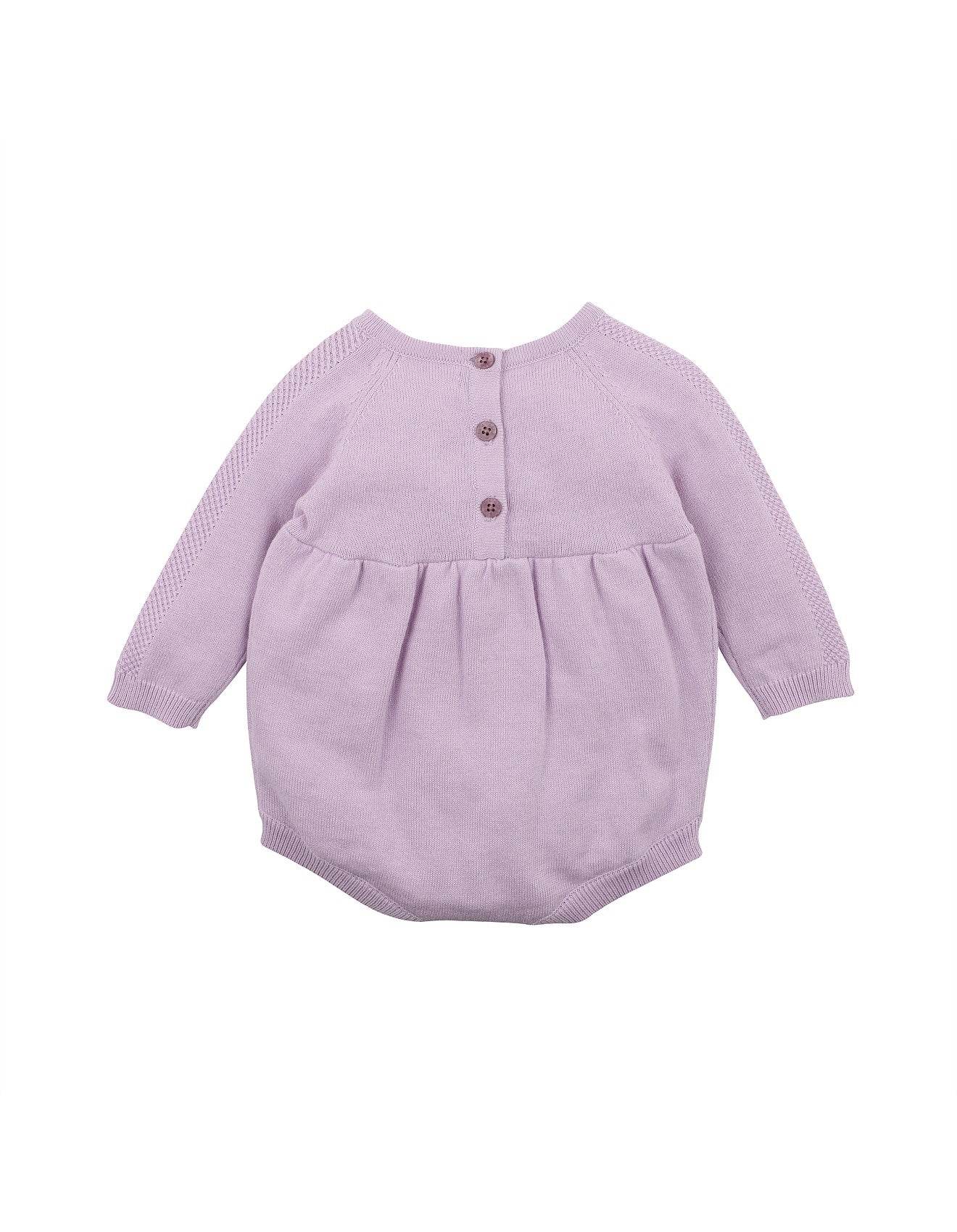 Bebe By Minihaha Lucie Embroidered Knit Bodysuit - Outlet Shop For Kids