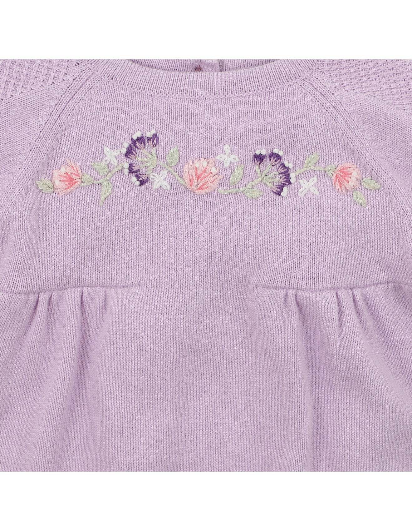 Bebe By Minihaha Lucie Embroidered Knit Bodysuit - Outlet Shop For Kids