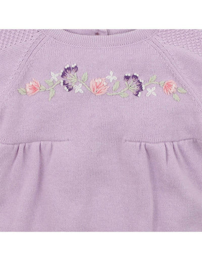 Bebe By Minihaha Lucie Embroidered Knit Bodysuit - Outlet Shop For Kids
