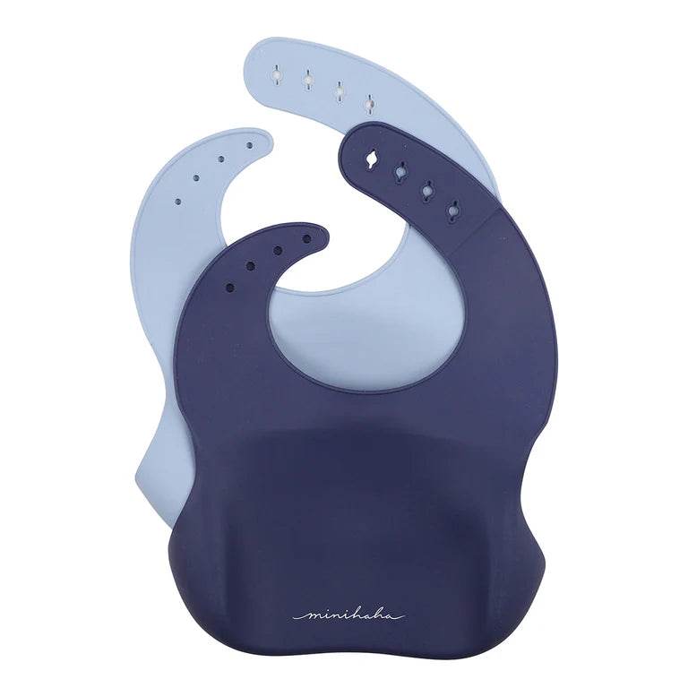 Bebe By Minihaha Whale Print 2 Pack Silicone Bibs - Outlet Shop For Kids