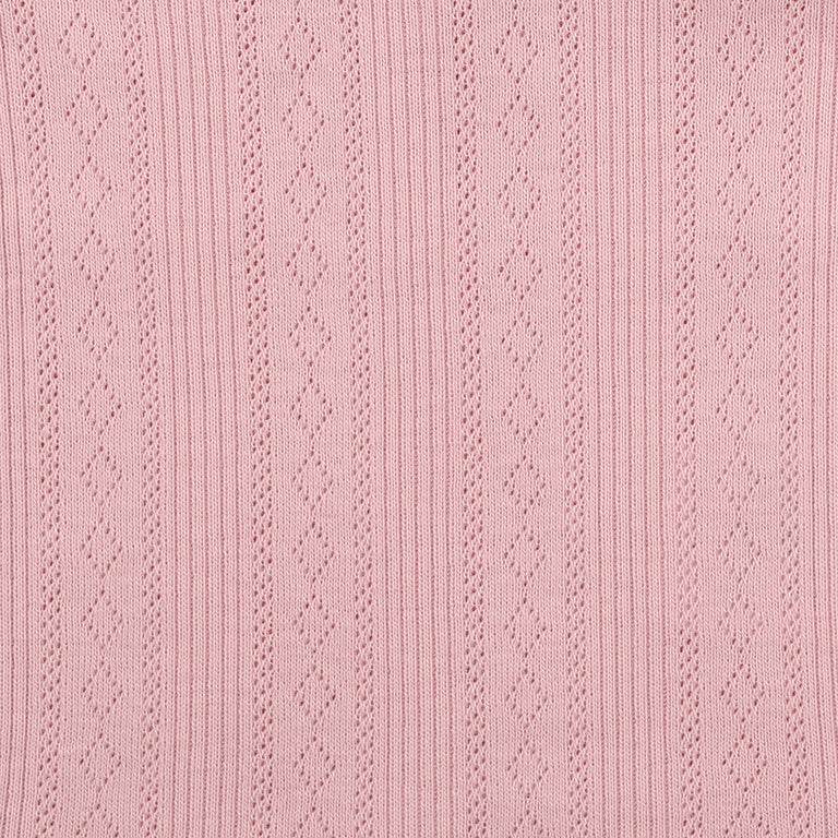 Bebe By Minihaha White Label Dusky Pink Organic Pointelle Long Sleeve Tee - Outlet Shop For Kids