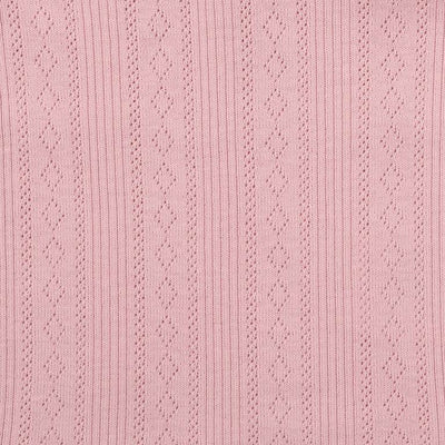 Bebe By Minihaha White Label Dusky Pink Organic Pointelle Long Sleeve Zipsuit - Outlet Shop For Kids