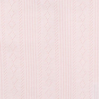 Bebe By Minihaha White Label Pink Organic Pointelle Long Sleeve Tee - Outlet Shop For Kids