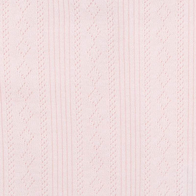 Bebe By Minihaha White Label Pink Organic Pointelle Long Sleeve Zipsuit - Outlet Shop For Kids