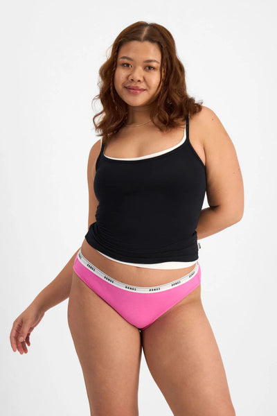 Bonds Womens Bikini 4 Pack - Pink/Orange/Khaki/Lilac