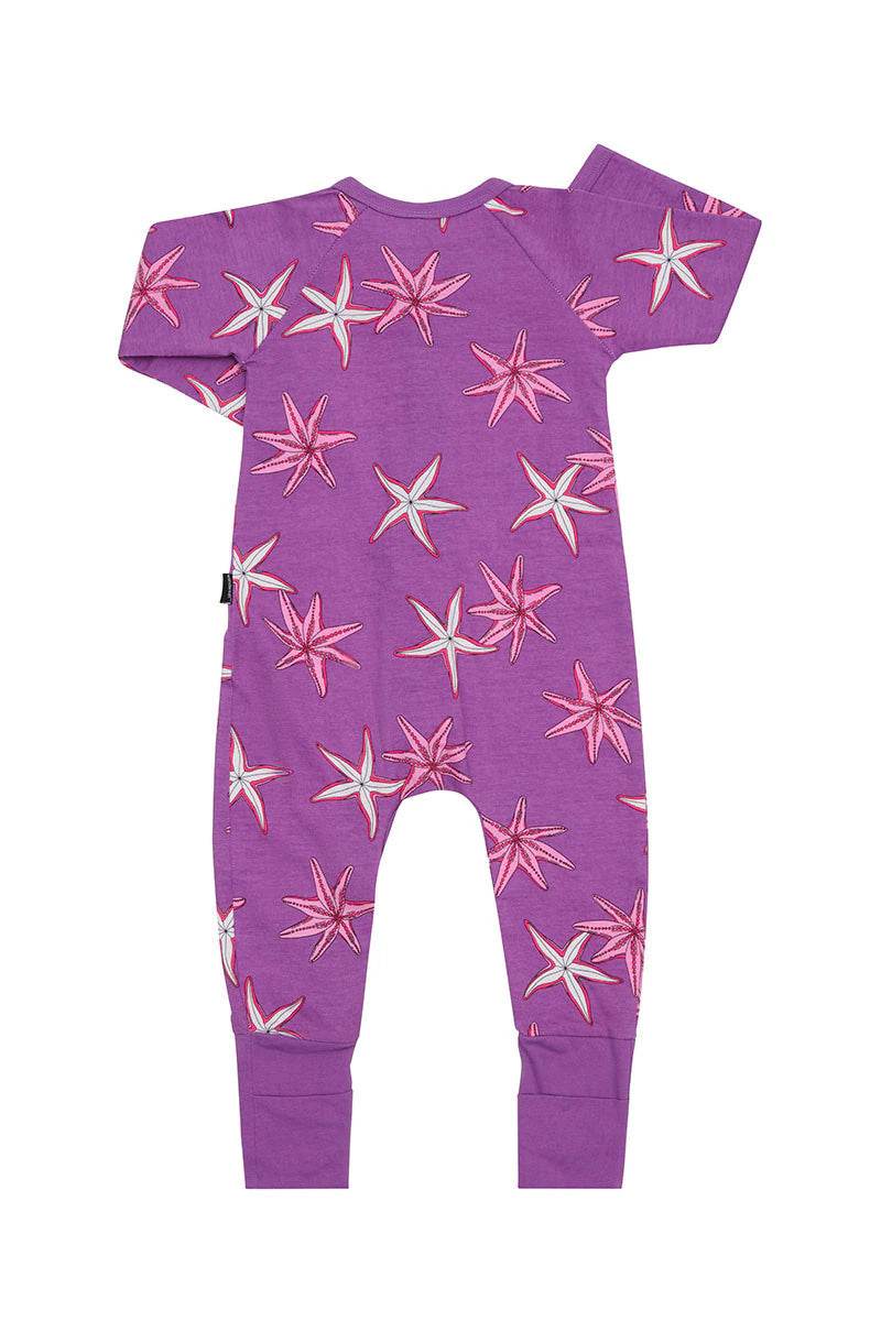 Bonds 2 Way Zip Wondersuit - Purple Star Fish - Outlet Shop For Kids