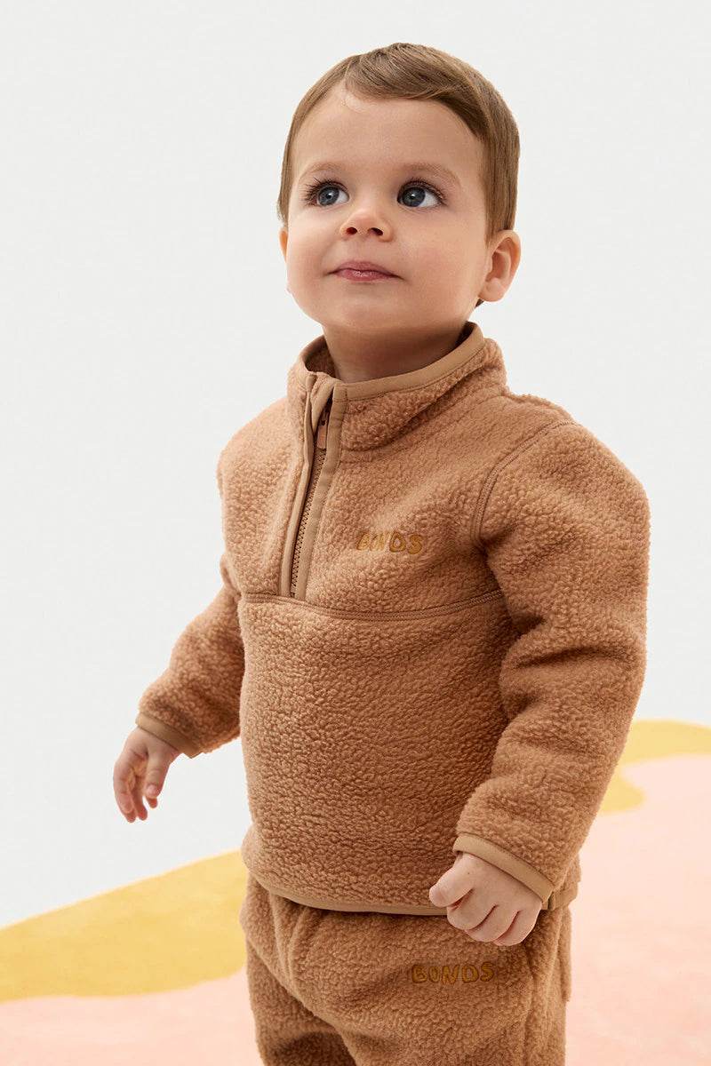 Bonds Baby Teddy Fleece Half-Zip Pullover Almond Latte – Outlet
