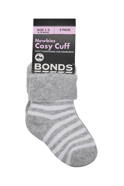 Bonds Baby WonderSocks 2 Pack - Grey - Outlet Shop For Kids