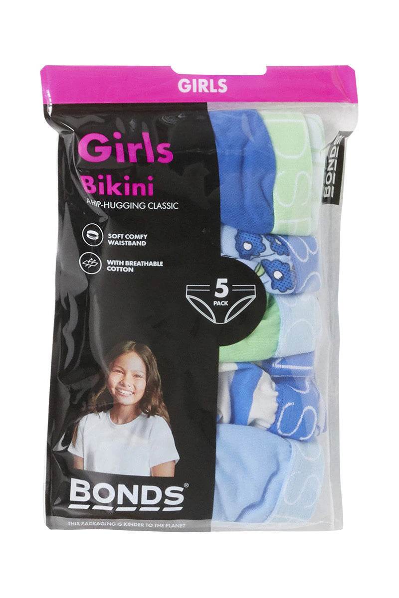 Bonds Girls Bikini 5 Pack - Garden Boquet - Outlet Shop For Kids