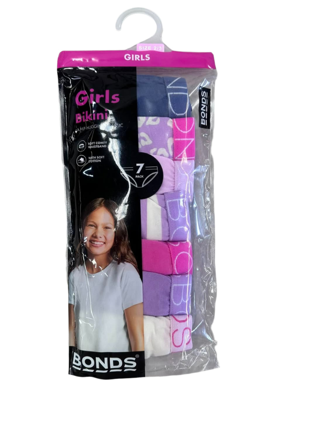 Bonds Girls Bikini 7 Pack - Lilac Pack