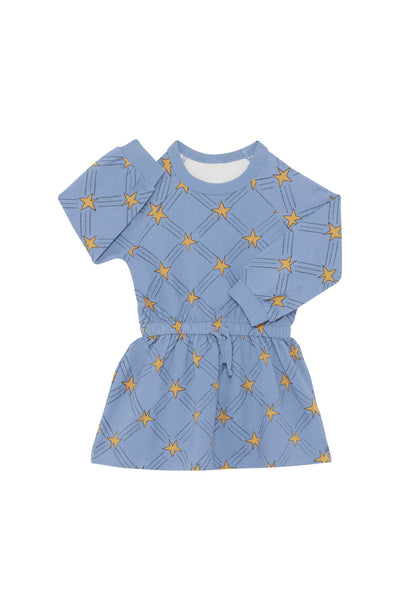 Bonds Girls Soft Threads Dress - Starlit Check Blue - Outlet Shop For Kids